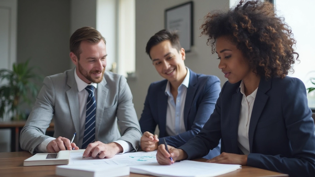 Diverse recruitment team reviewing candidate profiles and applications