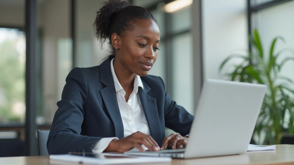 HR professional implementing performance management system using digital tools and analytics